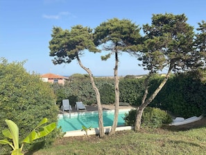 Pool - Holiday home with private pool and sea view (Punta de Su Turrione)