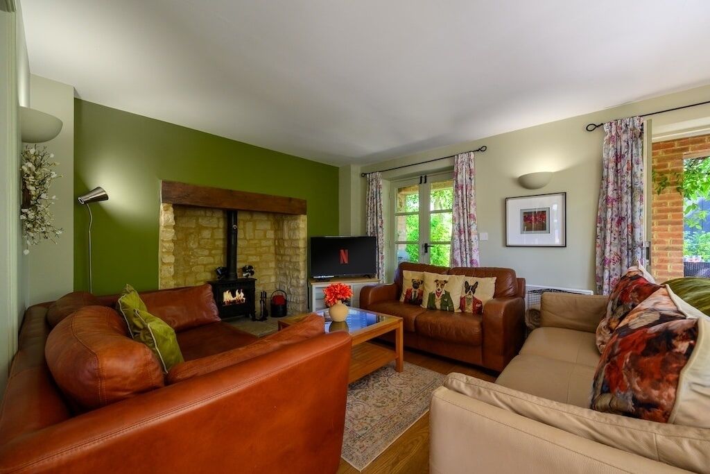 TV, fireplace, video games, DVD player