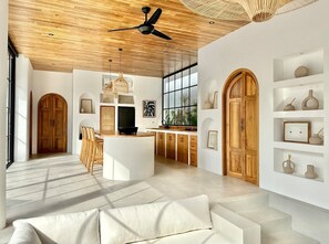 TV, offices - Tropical Two bedroom Villa in Bingin (Kecamatan Kuta Selatan)