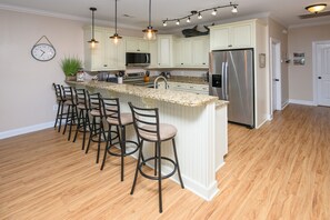 Fridge, microwave, stovetop, dishwasher - Just a Walk to the Beach 5 BR Beach House with a Private Pool!  At Ease (Garden City)