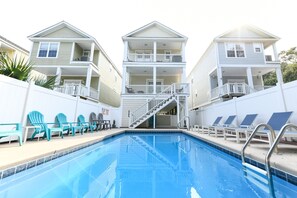 Pool - Walk to the Beach 5 BR Beach House with a Private Pool! Meet At The Beach (Surfside Beach)
