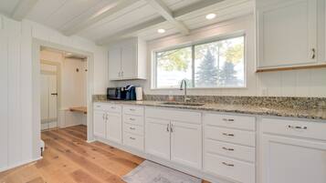 Microwave, oven, stovetop, paper towels