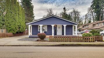 Situated on a quiet street, this charming home offers a peaceful retreat.