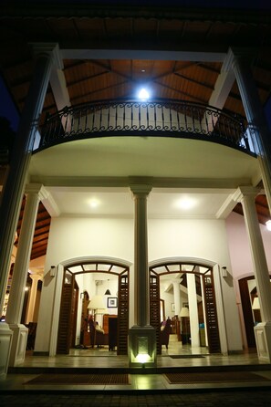 Outdoor banquet area