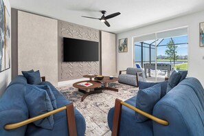 TV connectée, baby-foot, chaîne hi-fi