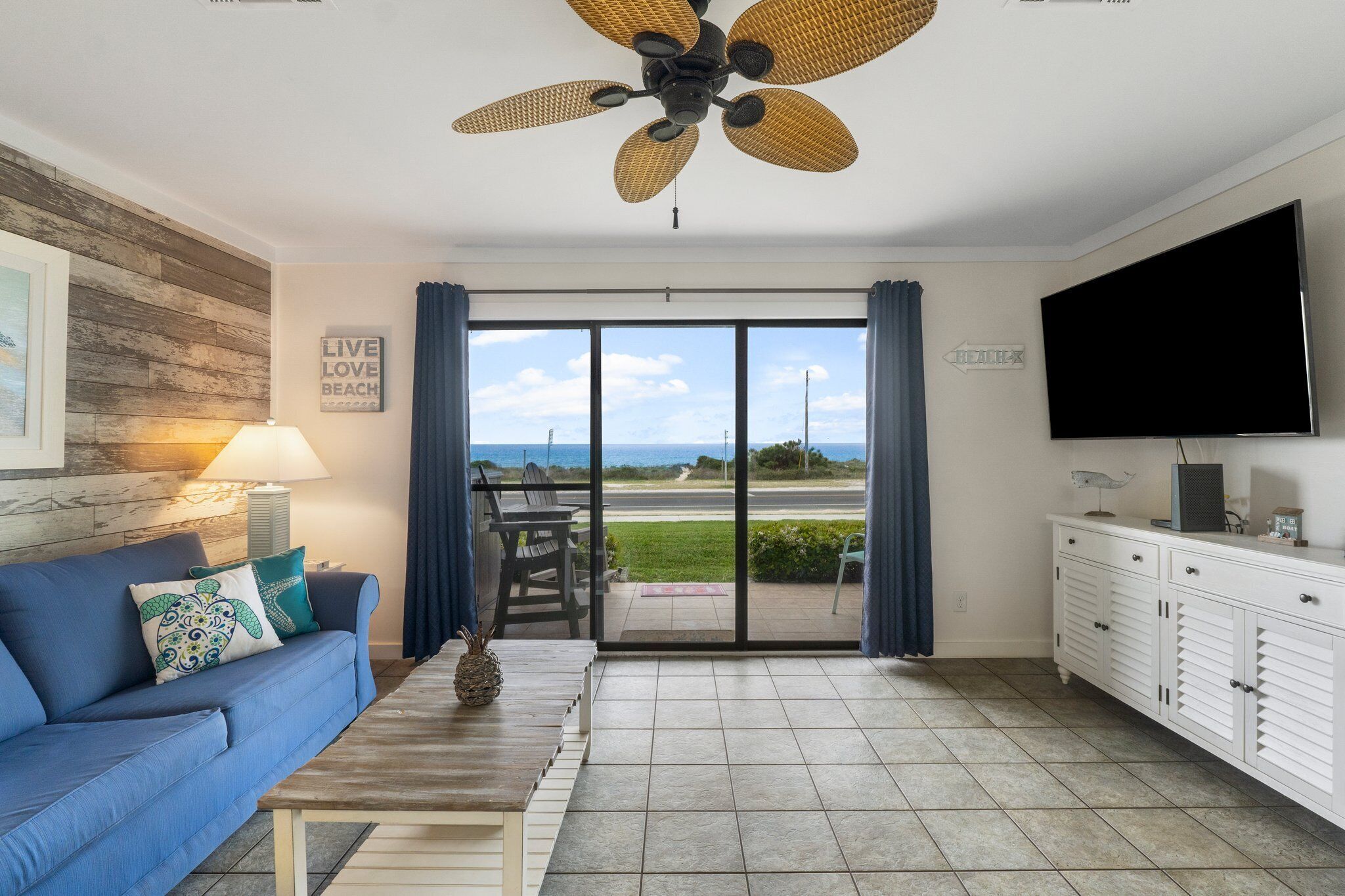 GROUND FLOOR! WALK OUT 38 FEET TO BEACH! FENCED POOL DIRECTLY OUT THE BACK DOOR! UPDATED SLEEPS 6!