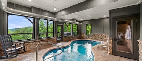 Indoor pool, a heated pool