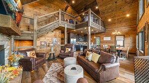 Smart TV, fireplace, video games