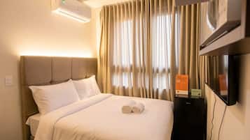 1 bedroom, internet, bed sheets