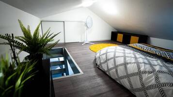 1 chambre, fer et planche Ă repasser, Wi-Fi gratuit, draps fournis