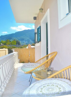 Ferienhaus, 1 Schlafzimmer, Raucher, Balkon | Aussenbereich