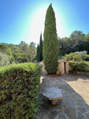 Property grounds - Secluded villa with large pool in lovely gardens. 1 hour from Nice airport! (Seillans)