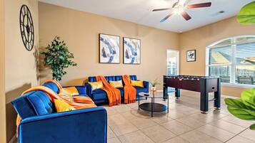 Smart TV, foosball, offices