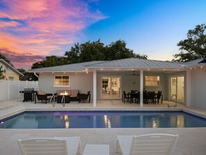 A heated pool