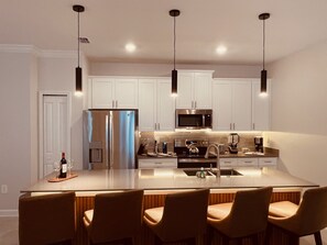 Fridge, microwave, oven, stovetop - 2588-Stunning Themed-House at Storey Lake (Kissimmee)