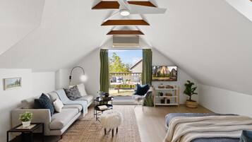 1 habitación, tabla de planchar con plancha, wifi y ropa de cama