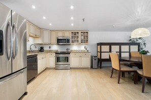 Microwave, stovetop, dishwasher