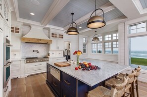 Fridge, microwave, oven, stovetop - New Premier Lake Michigan Beach Estate located on the water! (Empire)