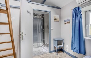Shower, hair dryer