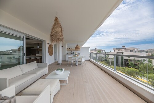 Appartement 'Avalon' avec vue sur la mer, Wi-Fi et climatisation