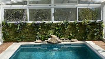 Indoor pool, a heated pool