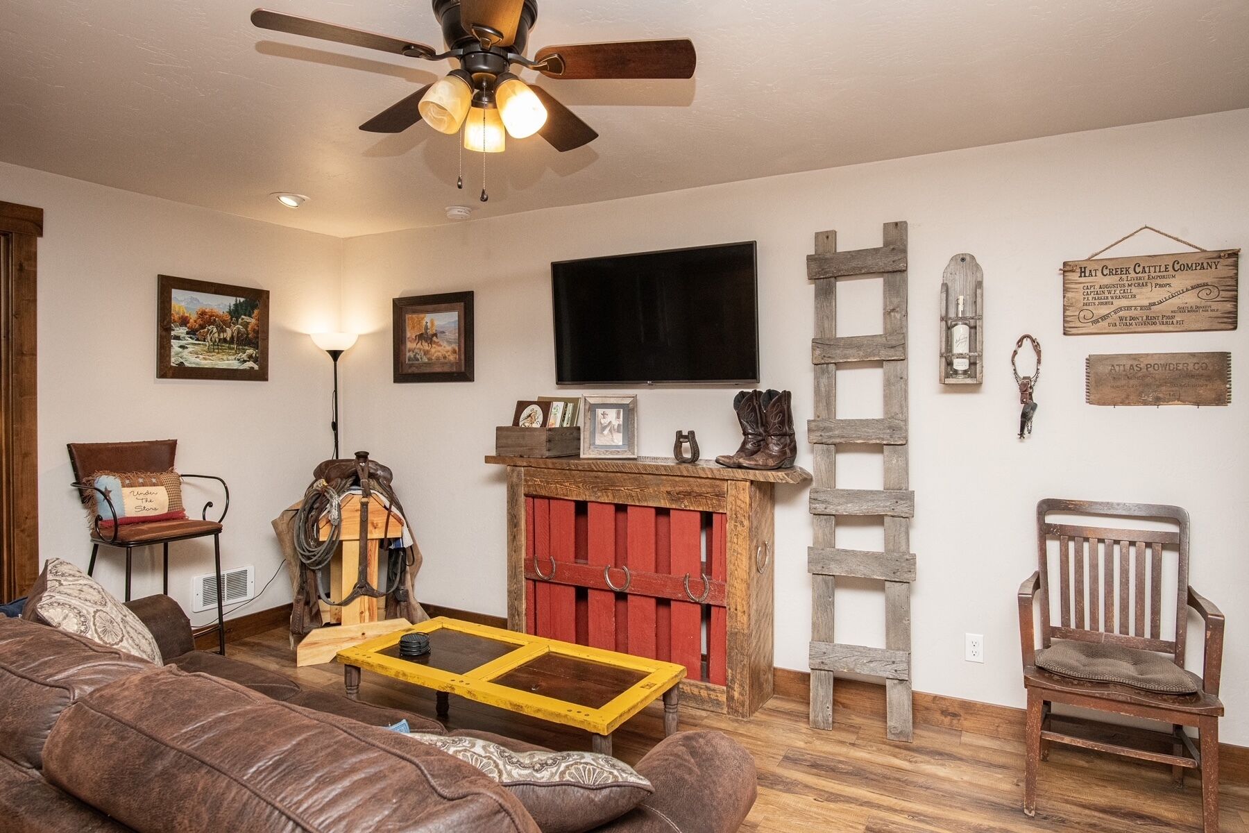 Downtown Bigfork The Cowboy themed condo at The American building