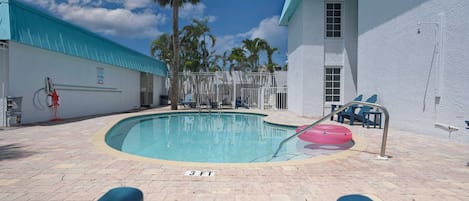 A heated pool