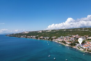 Aerial view - Family Resort Santa Maria II Apartment 3, Stara Novalja, Croatia (Stara Novalja)