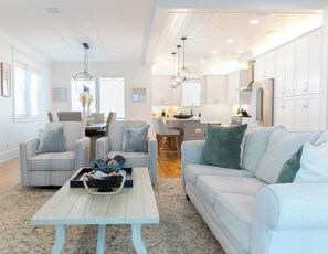 Smart TV, fireplace, table football, books - Luxury 30A Beach House: Pool, Game Room, Bikes & free shuttle to the Beach! (Santa Rosa Beach)
