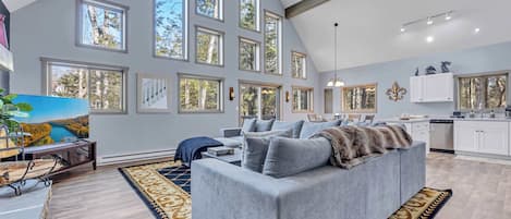 Fernseher, Kamin, Arbeitsbereiche