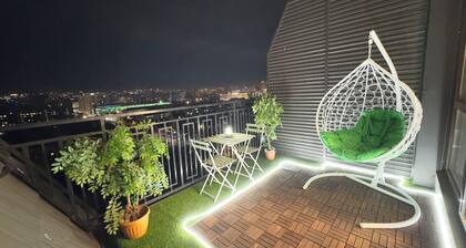 Mountain view, city view, nice terrace, 5 min walking from malls, security 24/7