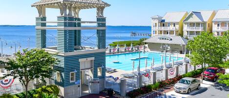 Indoor pool, outdoor pool