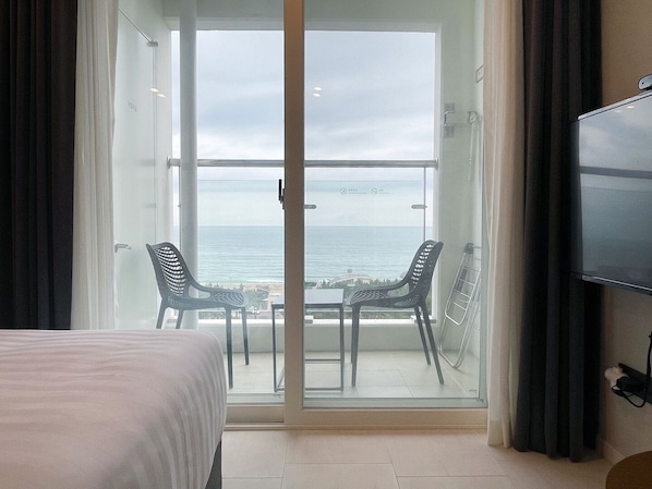 Standard-Zweibettzimmer, Meerblick | Ausblick vom Zimmer