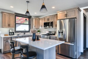 Fridge, microwave, oven, stovetop - New 3-Level Property with Paved Roads, Open Floor Plan, Clubhouse Access! (Lead)