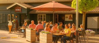 Charming house in a quiet residential park with bicycles