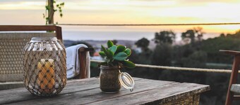 Chambre Avec vue mer Dans L'éco-lodge de Carbonaccio