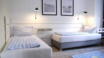 2 bedrooms, travel crib, free WiFi, bed sheets