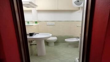 Dusche, kostenlose Toilettenartikel, Haartrockner, Bidet