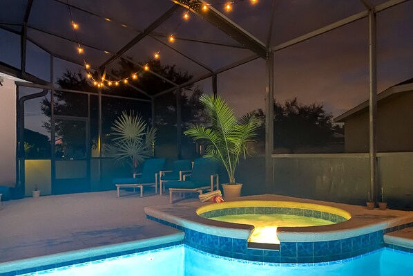 Terrace/patio - Village Resort close to theme parks! Family vacation home with Club House (Kissimmee)