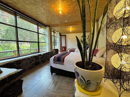 1 habitación, cortinas blackout y ropa de cama