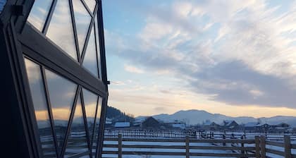 Exclusive bee-house form guesthouse 360 mountain view Carpathian mountains