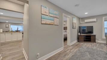 2 bedrooms, desk, iron/ironing board, travel cot