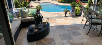 Premier BEACH BLOCK w OCEAN VIEWS, POOL, Steps from the Sand, Gorgeous Backyard