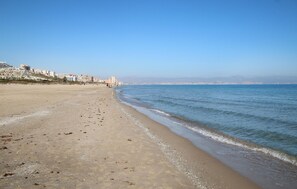 Vlak bij het strand