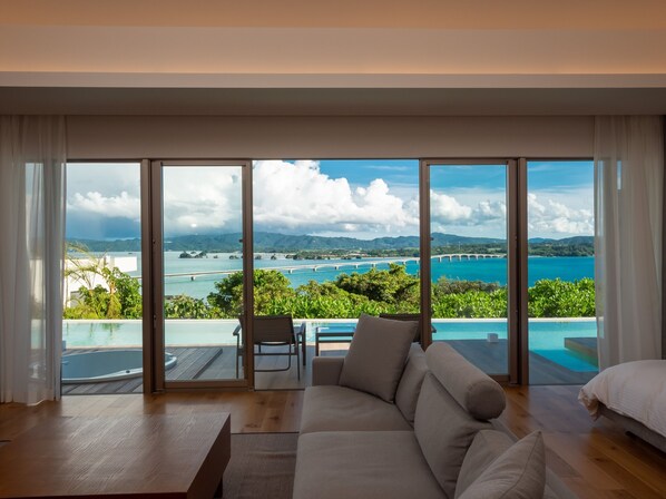 Luksusvilla, ikke-røyk (Pool villa) | Utsikt fra balkong