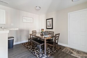 Apartment, 2 Bedrooms, Patio | Dining room - Center City Charm, the Place to Meet all of Your Needs (Huntsville)