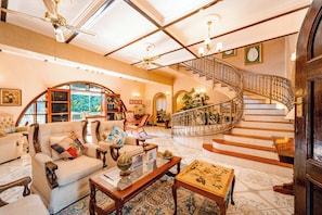 Lobby lounge - The Victorian Manor (Victoria Falls)