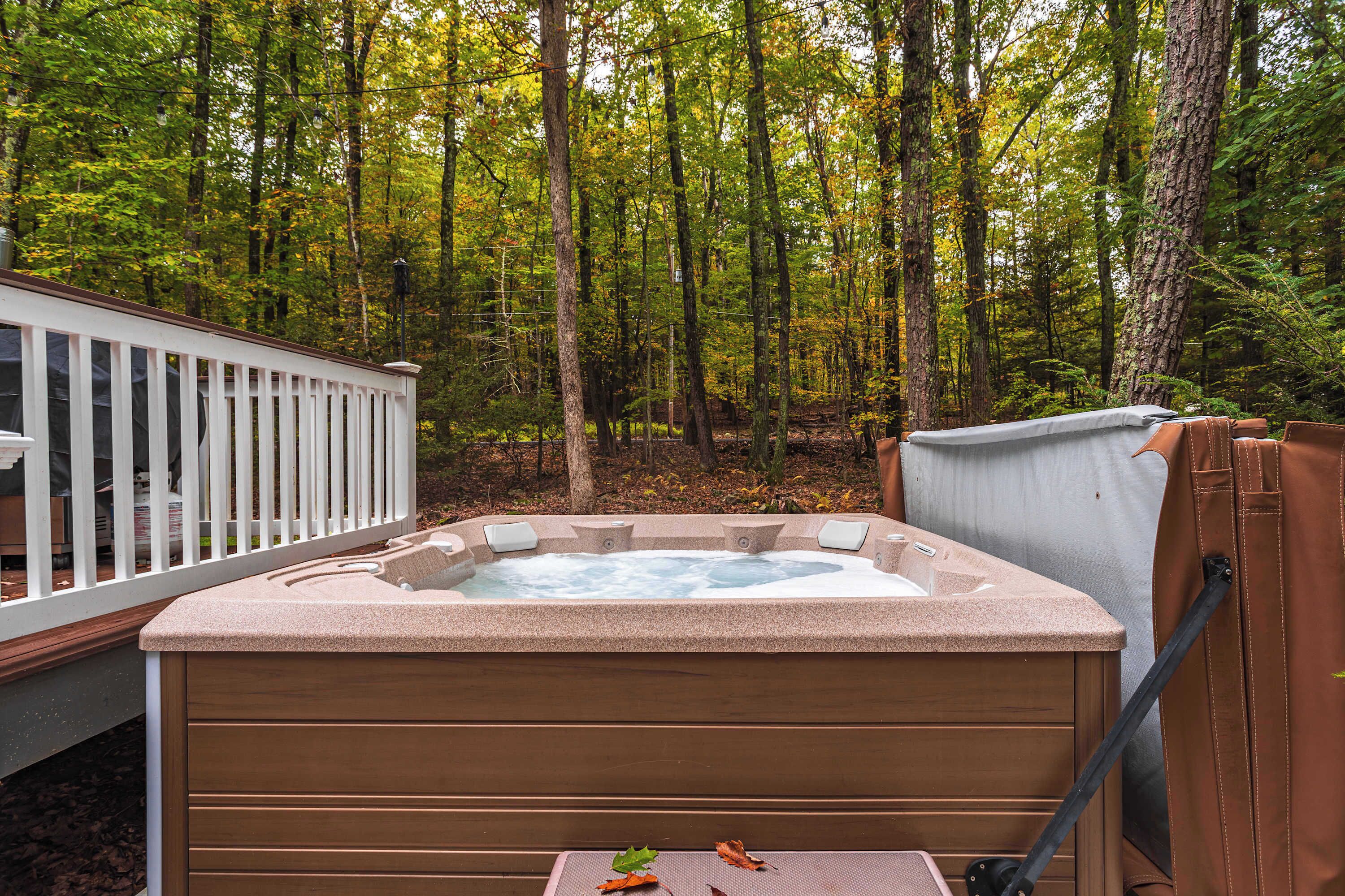 Bañera de hidromasaje al aire libre