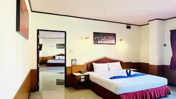 Familiesuite | Skrivebord, gratis Wi-Fi, sengetøj