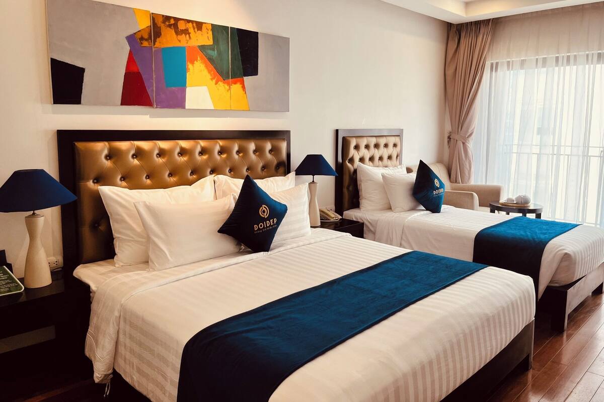 Phòng 3 Cao cấp | Bộ đồ giường kháng dị ứng, minibar với thức ăn, đồ uống miễn phí 